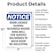 Signmission Door Locked During Business Hours, 7 in W x Rectangle, Aluminum OS-2PACK-NS-A-710-V-11492 - alternate 6